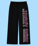 Jersey Shore pink Rhinestone sweatpants