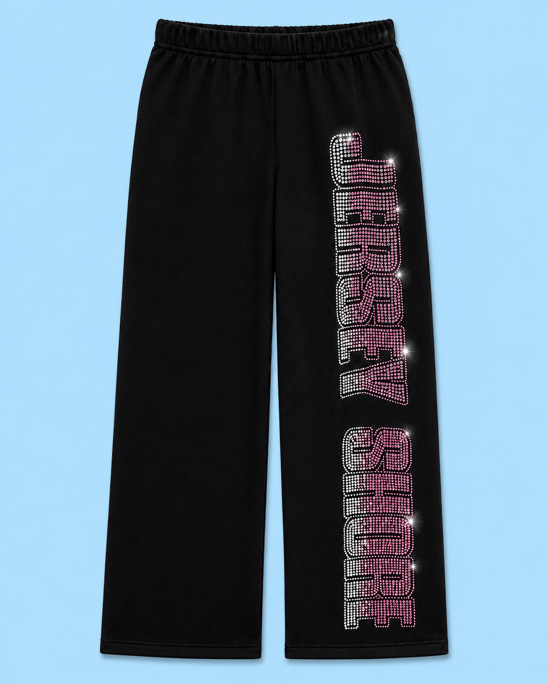 Jersey Shore pink Rhinestone sweatpants