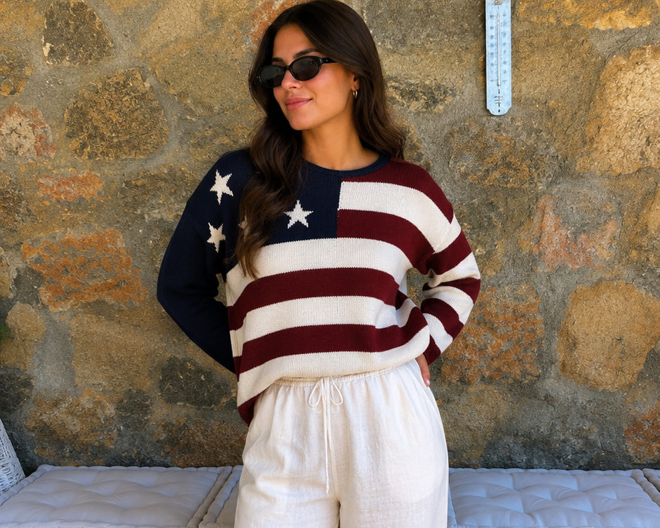 USA knitted sweater
