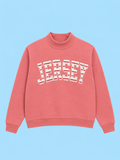 Striped Mock Neck - Terra Cotta
