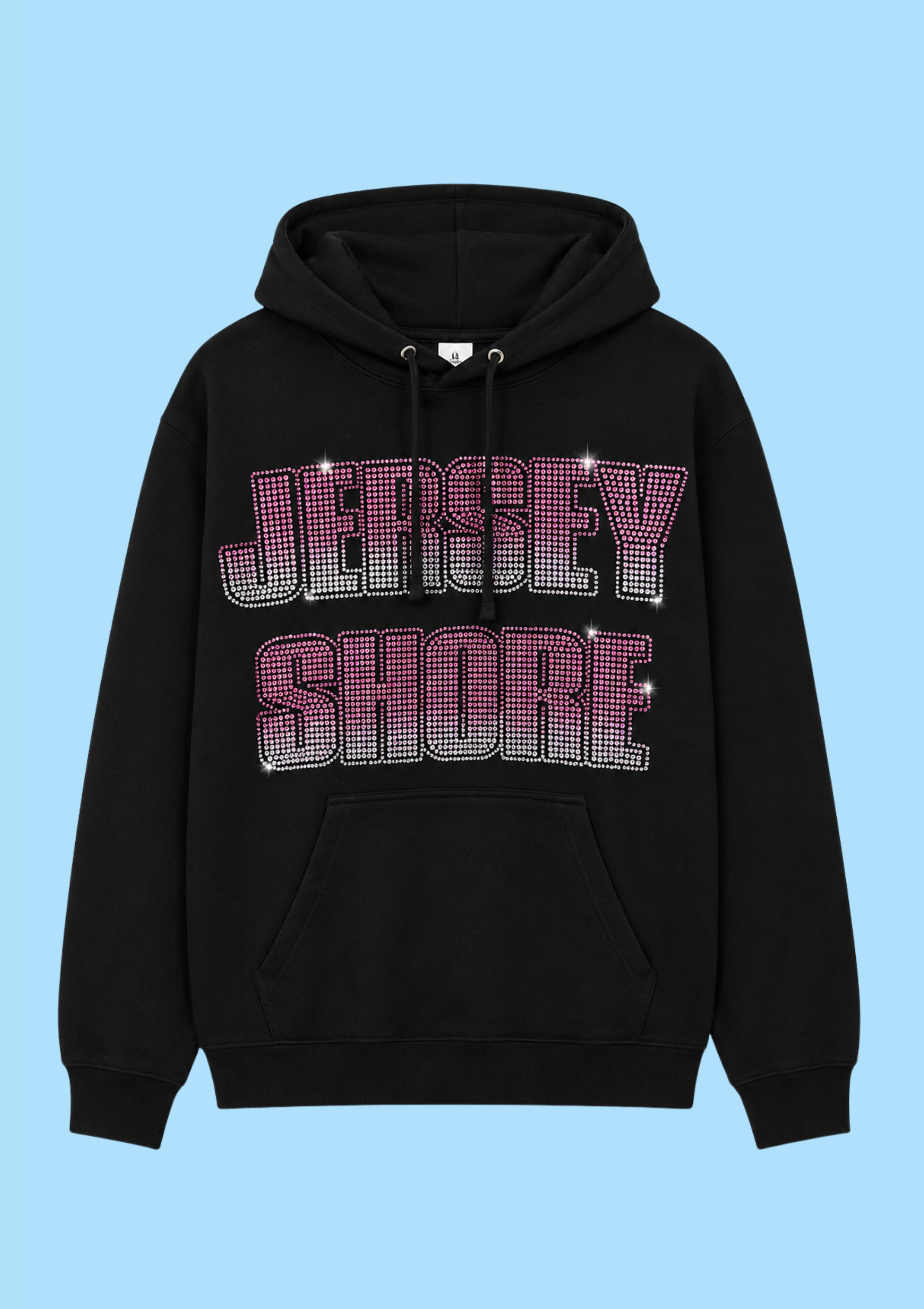 Jersey Shore Pink Rhinestone hoodie