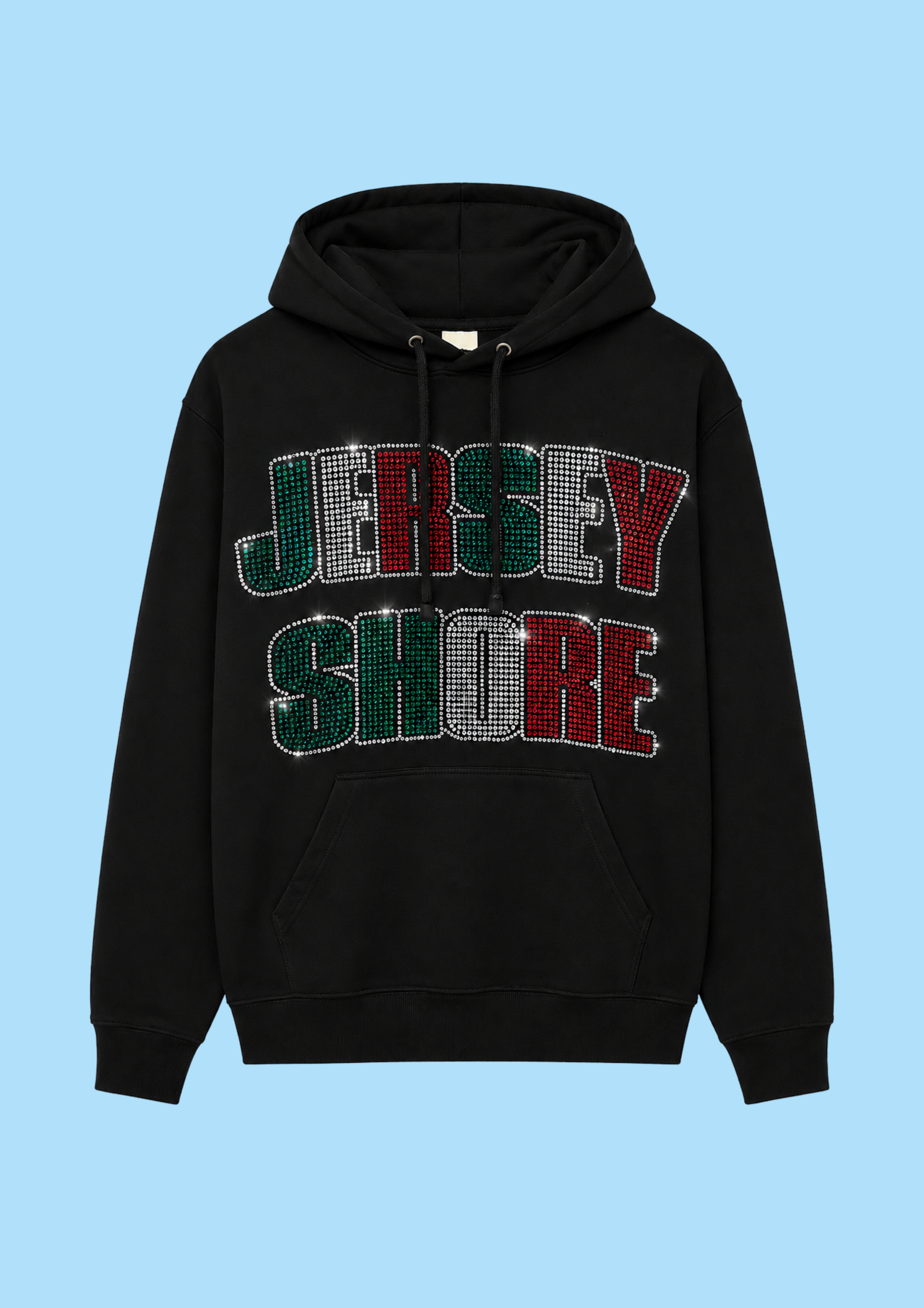 Jersey Shore Italian Rhinestone Hoodie