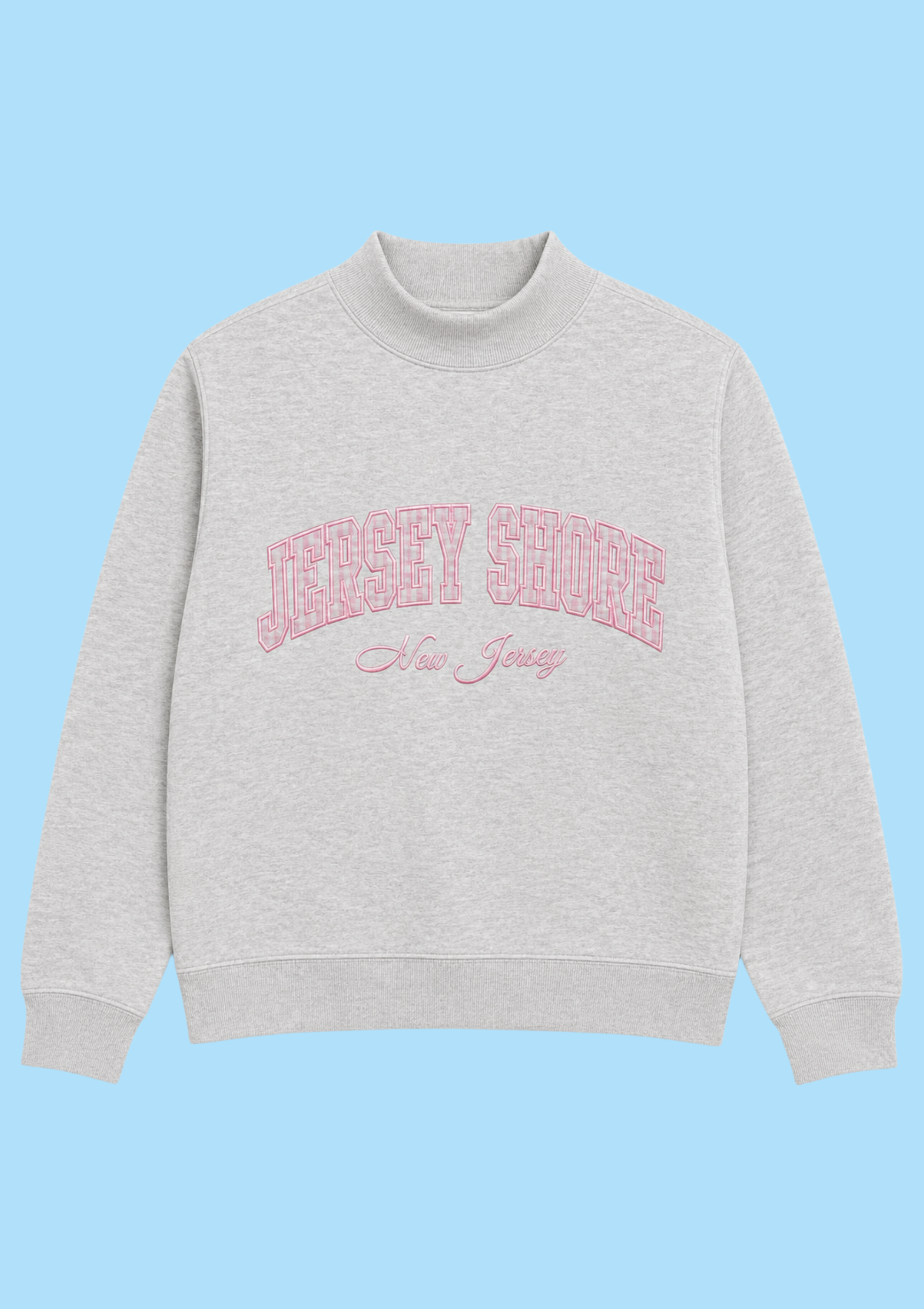 Jersey Shore Plaid Mockneck