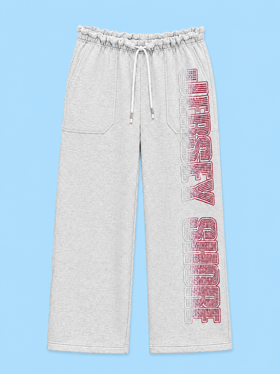 Jersey Shore pink Rhinestone sweatpants
