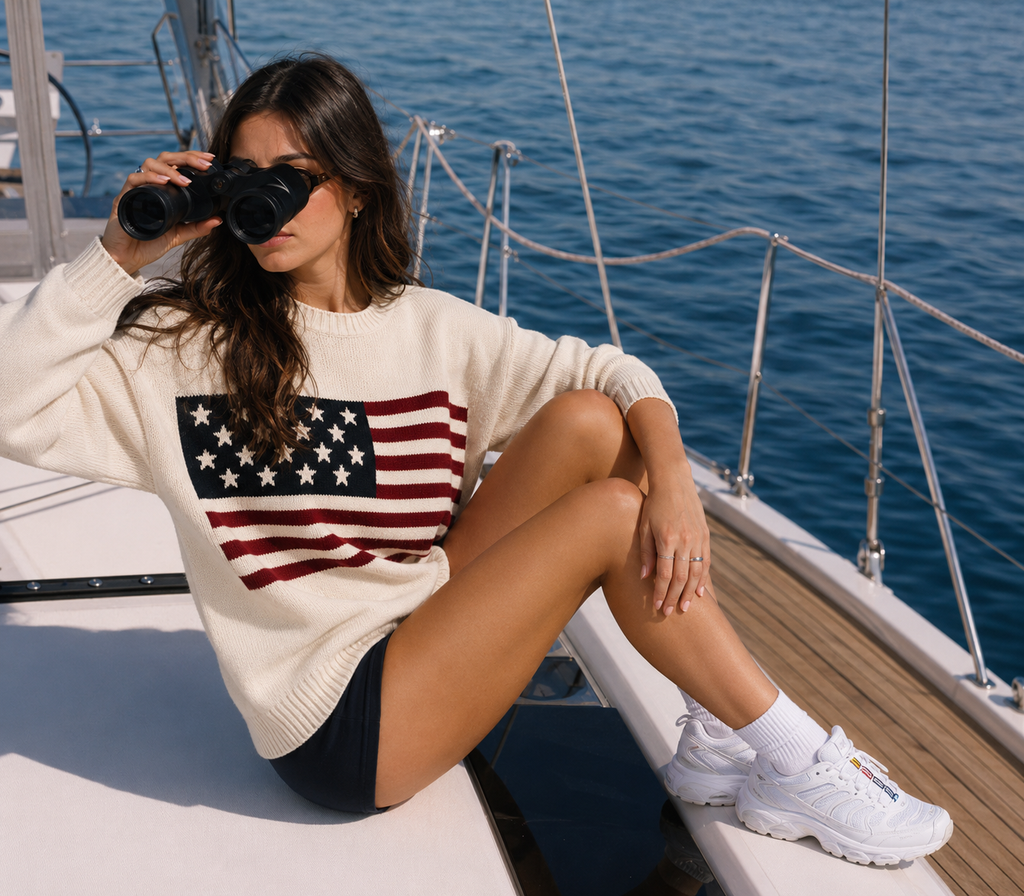 USA knitted Crewneck